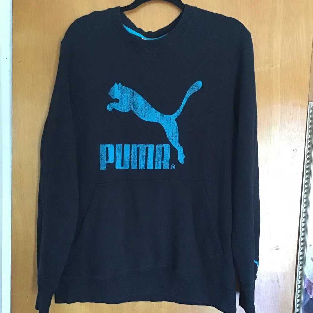 Puma Long Sleeve Crew Neck Sweatshirt Size Large